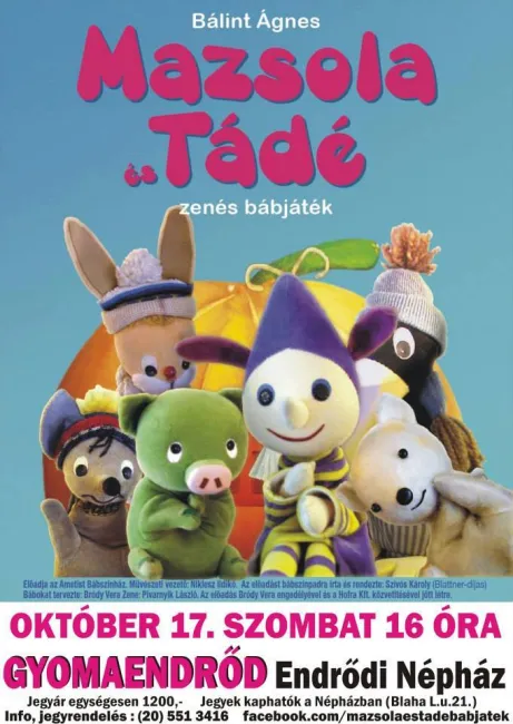 Mazsola és Tádé zenés bábjáték