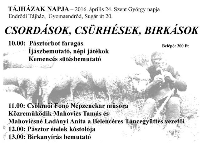 Tájházak Napja - "Csordások, Csürhések, Birkások" c. rendezvény