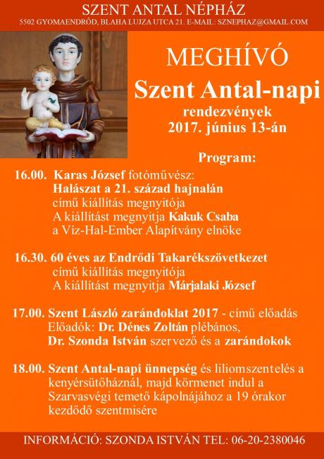 Szent Antal-napi rendezvények